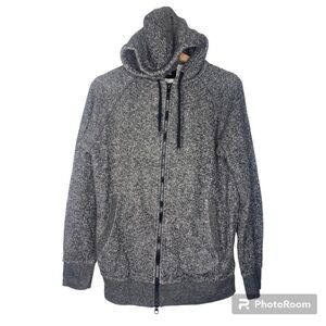 BDG SPECKLED ZIP FRONT HOODIE SIZE XS